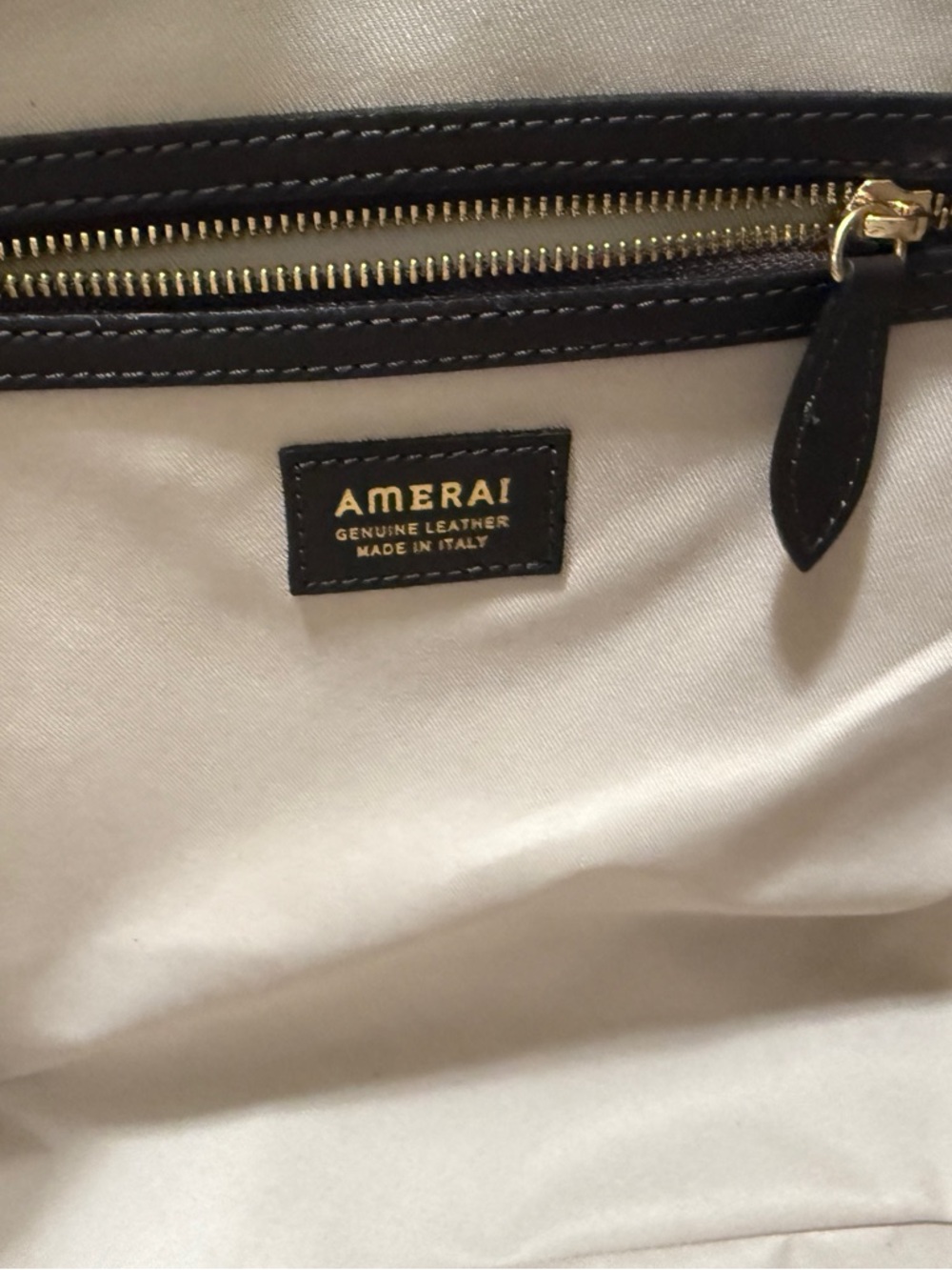 Amerai Dark Brown Suede Tote Bag with Shoulder Strap- NWOT - Picture 4 of 6